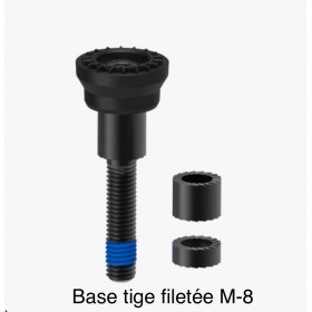 BASE À TIGE FILETÉE M-8 RÉF :QLP-360-MB