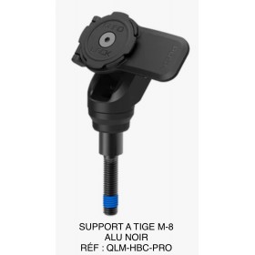 SUPPORT A TIGE ALU NOIR M-8 RÉF : QLM-HBC-PRO