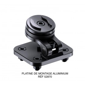 PLATINE DE MONTAGE ALU NOIR SPC+ réglable réf : 52870