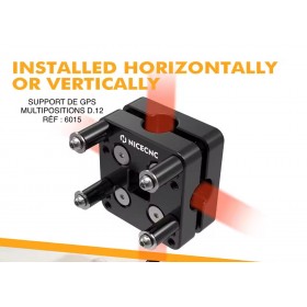 SUPPORT DE GPS MULTIPOSITIONS ALU NOIR D.12