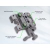 SUPPORT ALUMINIUM + ANTIVIBRATION RÉF : 6026