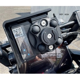 SUPPORT TÉLÉPHONE SPC+ AVEC FICHE USB-A/ USB-C SUR SUPPORT GPS BMW