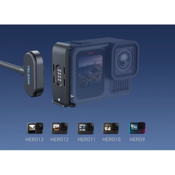 CONNECTEUR DE CHARGE MAGNÉTIQUE GO-PRO 9 à 13
