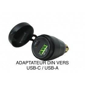 ADAPTATEUR DIN ALU USB-C / USB-A RÉF / 6042