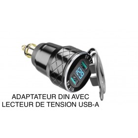 ADAPTATEUR DIN DOUBLE USB-A + AFFICHE VOLTAGE RÉF : 6043