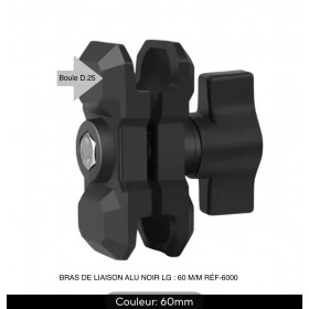 BRAS DE LIAISON ALU NOIR LG:60 M/M RÉF - 6000