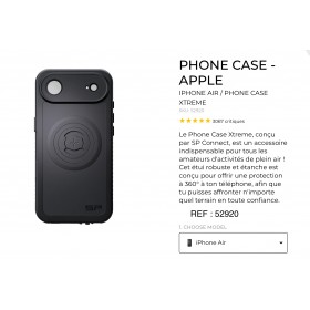 COQUE XTREME SP CONNECT IPHONE 17 AIR RÉF : 52920