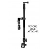 PERCHE EXTENSIBLE ALU NOIR DBE ATTACHE MINI 415 MAXI 1090 RÉF : 6049