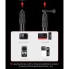 PERCHE EXTENSIBLE ALU NOIR DBE ATTACHE MINI 415 MAXI 1090 RÉF : 6049