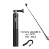 PERCHE À SELFIE ALU NOIR CLICK&FIX LG DE 25 CM A 1,50 MT RÉF C017GBB1