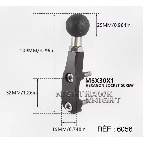 ATTACHE BOULE PREMIUM GOLDWING RÉF : 6056