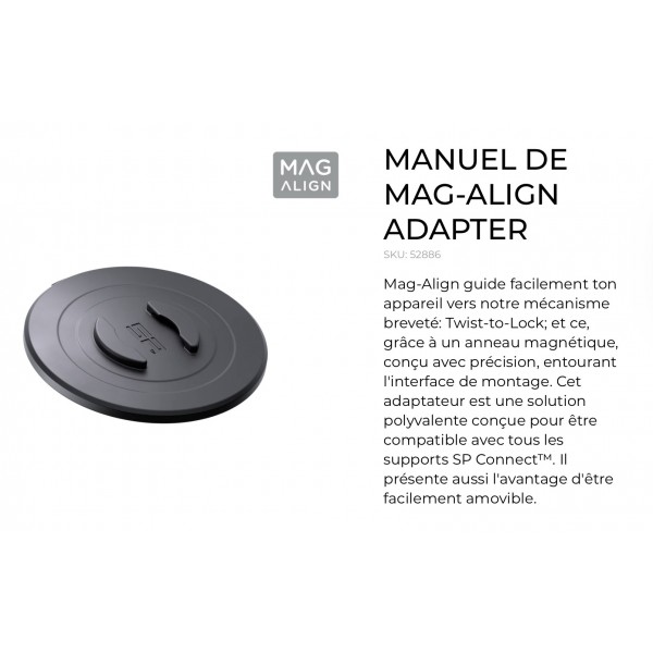 ADAPTATEUR MAG-ALIGN SPC+ RÉF : 52886