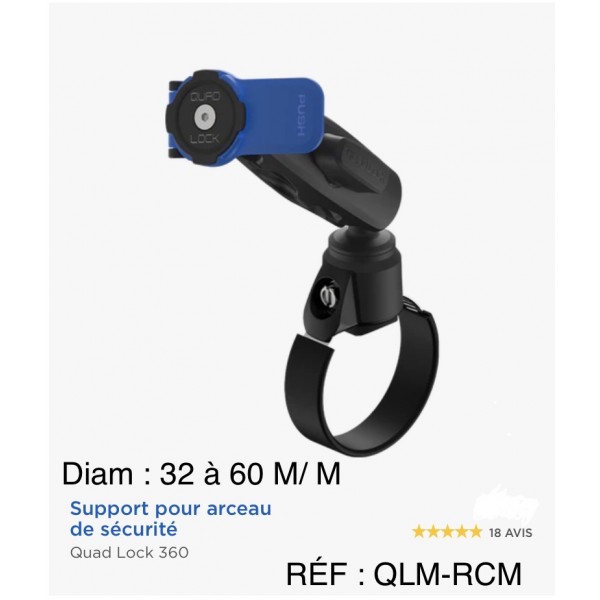 SUPPORT COMPLET ARCEAU DE 32 à 60 m/m RÉF : QLM-RCM