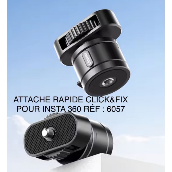 ATTACHE RADIDE CLICK&FIX POUR INSTA 360 RÉF : 6057