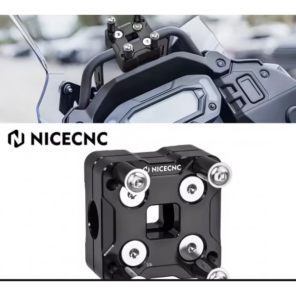 PLATINE DE MONTAGE ALU NOIR D.12 RÉF 6058