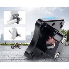 PLATINE DE FIXATION UNIVERSELLE ALU NOIR D.12 RÉF : 6059