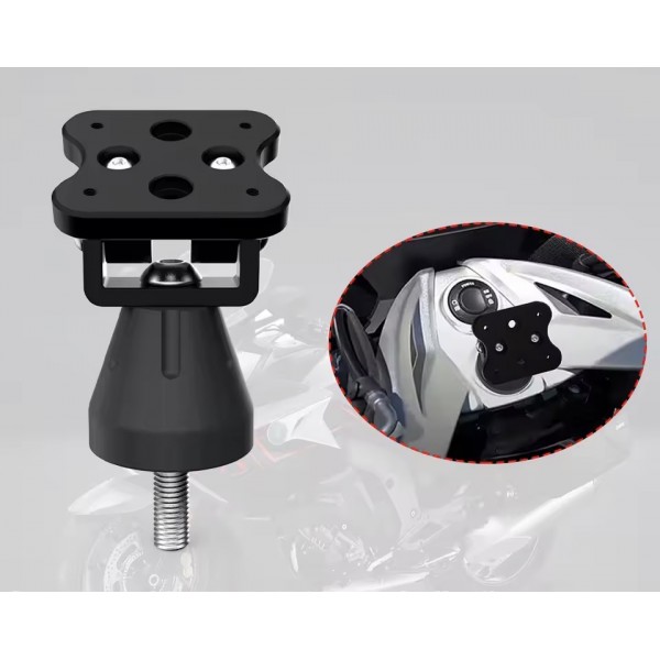 SUPPORT GPS/TELEPHONE ALU NOIR K16 BMW RÉF : 6070