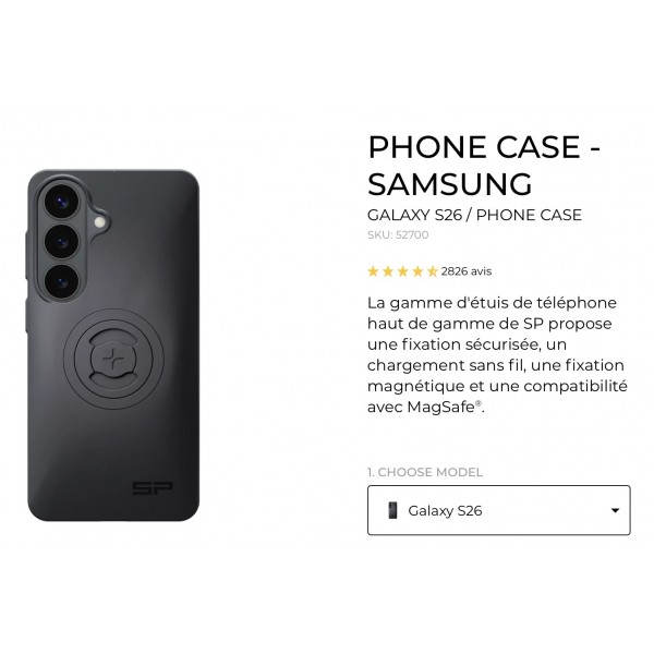 COQUE SP CONNECT SPC+ GALAXY S26 RÉF : 52700
