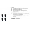 KIT DE 4 VIS D’ADAPTATION M-8 / M-10 RÉF : QLP-MSA