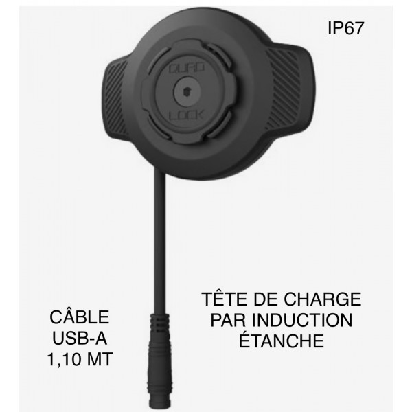 TÊTE DE CHARGE PAR INDUCTION ÉTANCHE RÉF : QLH-WP-WCH