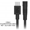 CÂBLE D’ALIMENTATION 1,10 Mt RÉF : QLA-USB-1100C