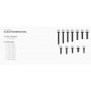 SET DE 12 VIS NOIR RÉF : QLP-RSS-PRO-2