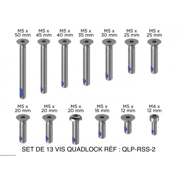SET DE 12 VIS QUADLOCK RÉF : QLP-RSS-2