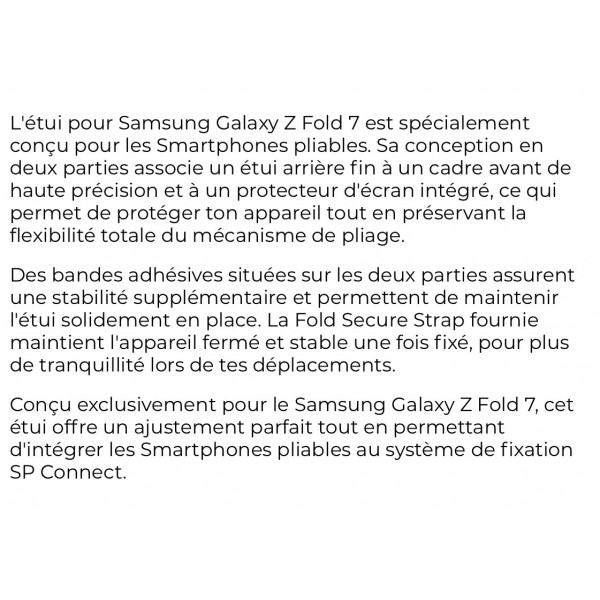 COQUE SPC+ GALAXY Z FOLD 7 RÉF : 52704