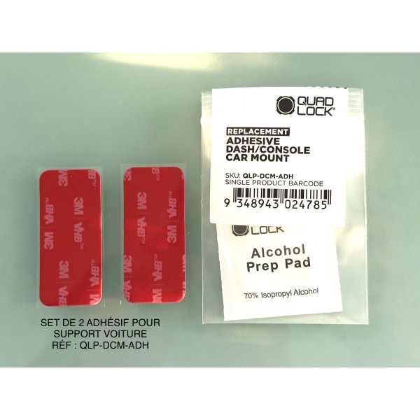 SET DE 2 ADHÉSIF POUR SUPPORT VOITURE RÉF : QLP-DCM-ADH