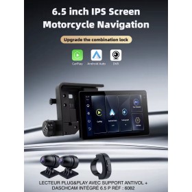 LECTEUR PLUG&PLAY 6.5 P + SUPPORT ANTIVOL + DASCHCAM INTÈGRE RÉF : 6082