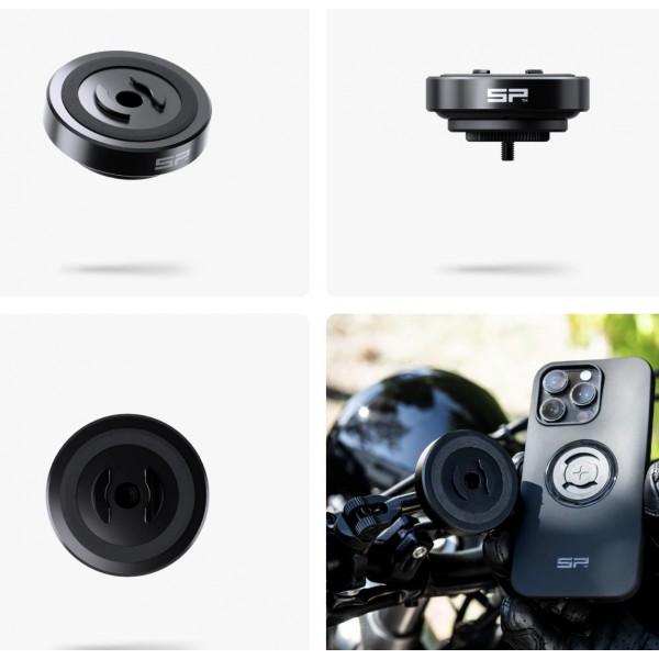 PACK PROMO SP CONNECT SUPPORT ALU NOIR + ANTI VIBRATILE RÉF : AAMF26