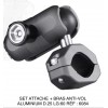 Set de 2 ATTACHE + BRAS ANTI-VOL ALUMINIUM L-60 RÉF : 6084