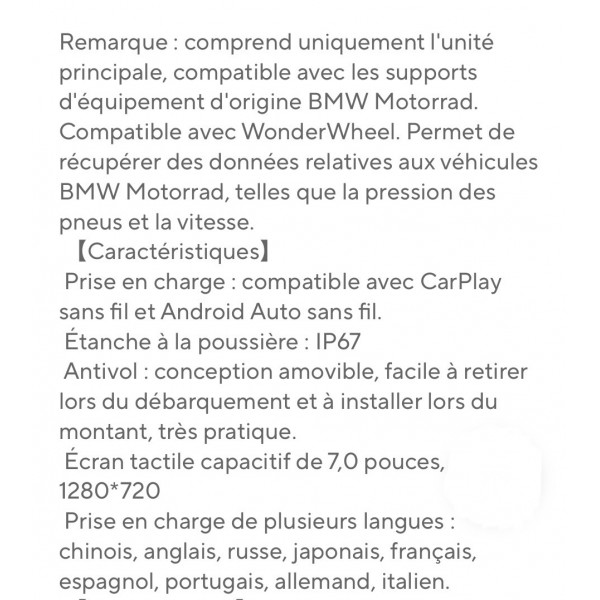 LECTEUR PLUG&PLAY BM 7P DVR + TPMS RÉF : 6086/2