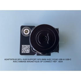 SUPPORT TÉLÉPHONE SPC+ AVEC FICHE USB-A/ USB-C SUR SUPPORT GPS BMW
