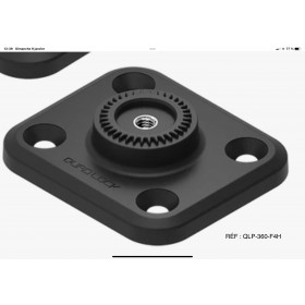 EMBASE RECTANGULAIRE 4 TROUS NOIR