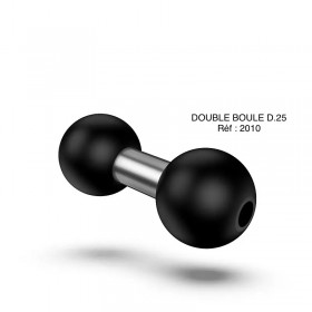 DOUBLE BOULE D.25 noir réf / 2010