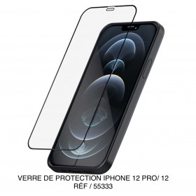 VERRE DE PROTECTION IPHONE 12 PRO / 12 RÉF / 55333