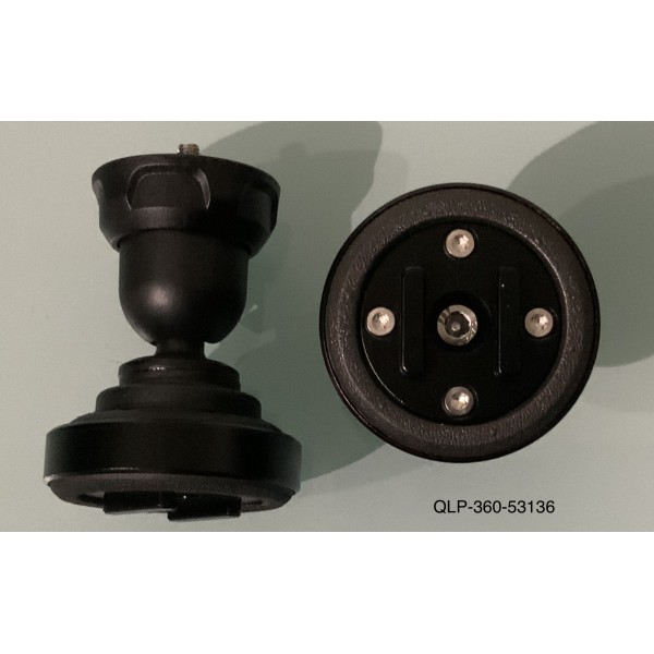 Support de fixation 360• + anti vibratile noir réf / QLP-360-53136