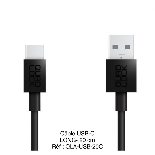 CÂBLE USB-A vers USB-C LONG-20 c/m réf : QLA-USB-20C